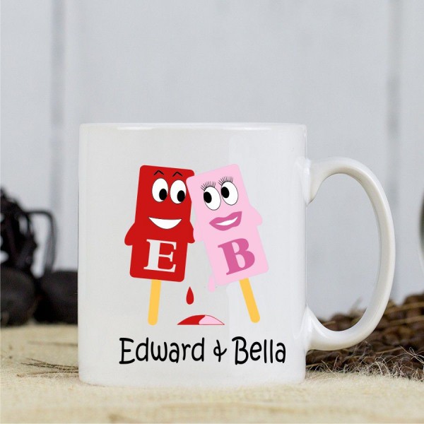 Cute Personalised Coffee Mug - Ice Lolly Design